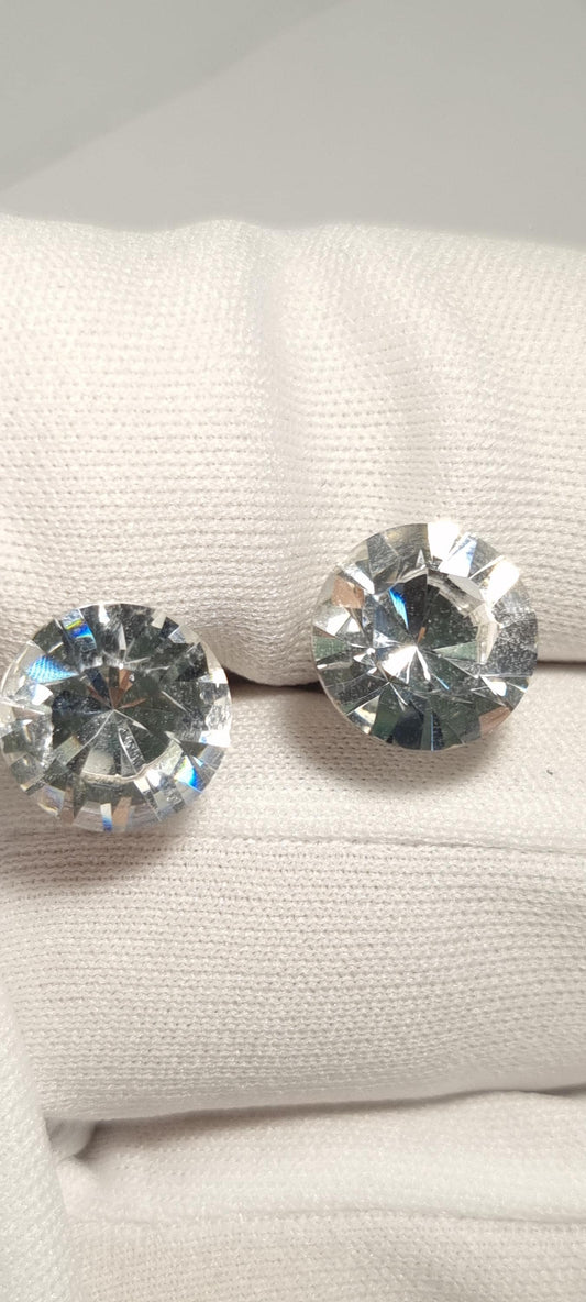 Sterling Silver and Cubic Zirconia Byzantium Studs