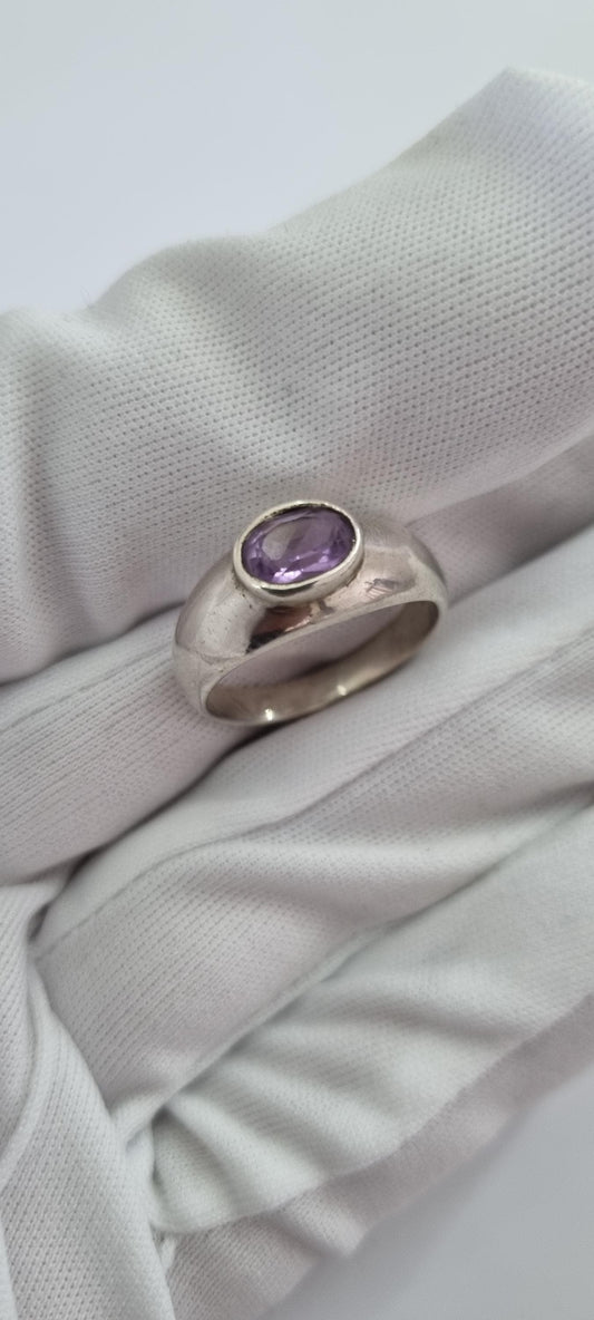 Sterling Silver and Amethyst Ring
